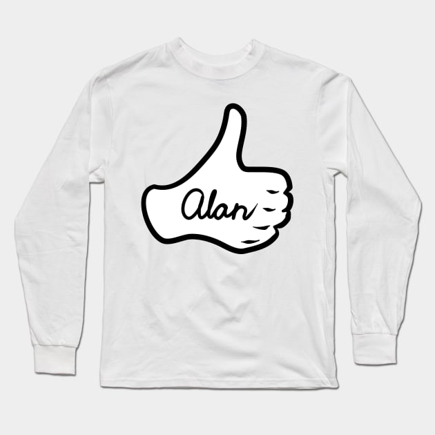 Men name Alan Long Sleeve T-Shirt by grafinya